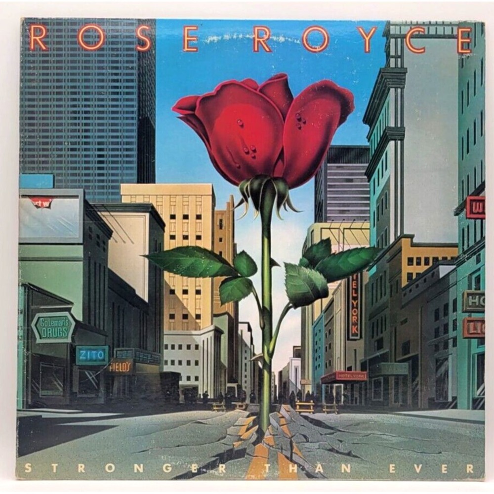 ROSE ROYCE - STRONGER THAN EVER - SOUL FUNK LP RECORD GOLD STAMPED PROMO EPIC